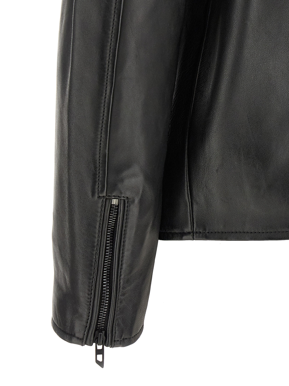Diesel Schwarze Lammlederjacke