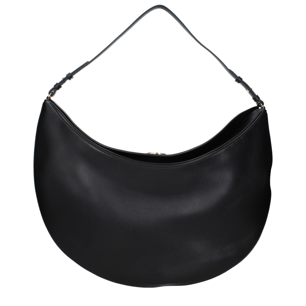 Jacquemus Schwarze Leder Umhängetasche