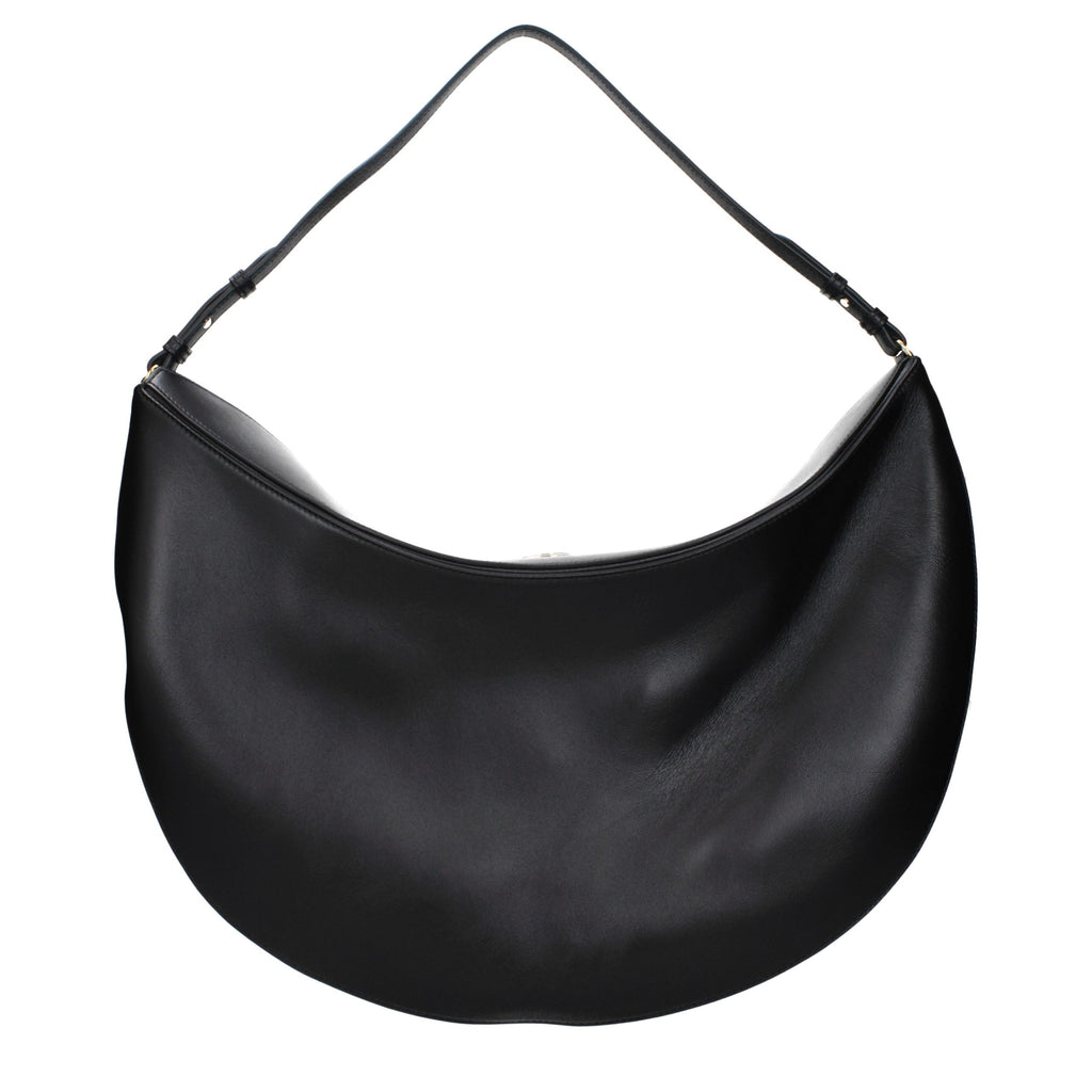 Jacquemus Schwarze Leder Umhängetasche
