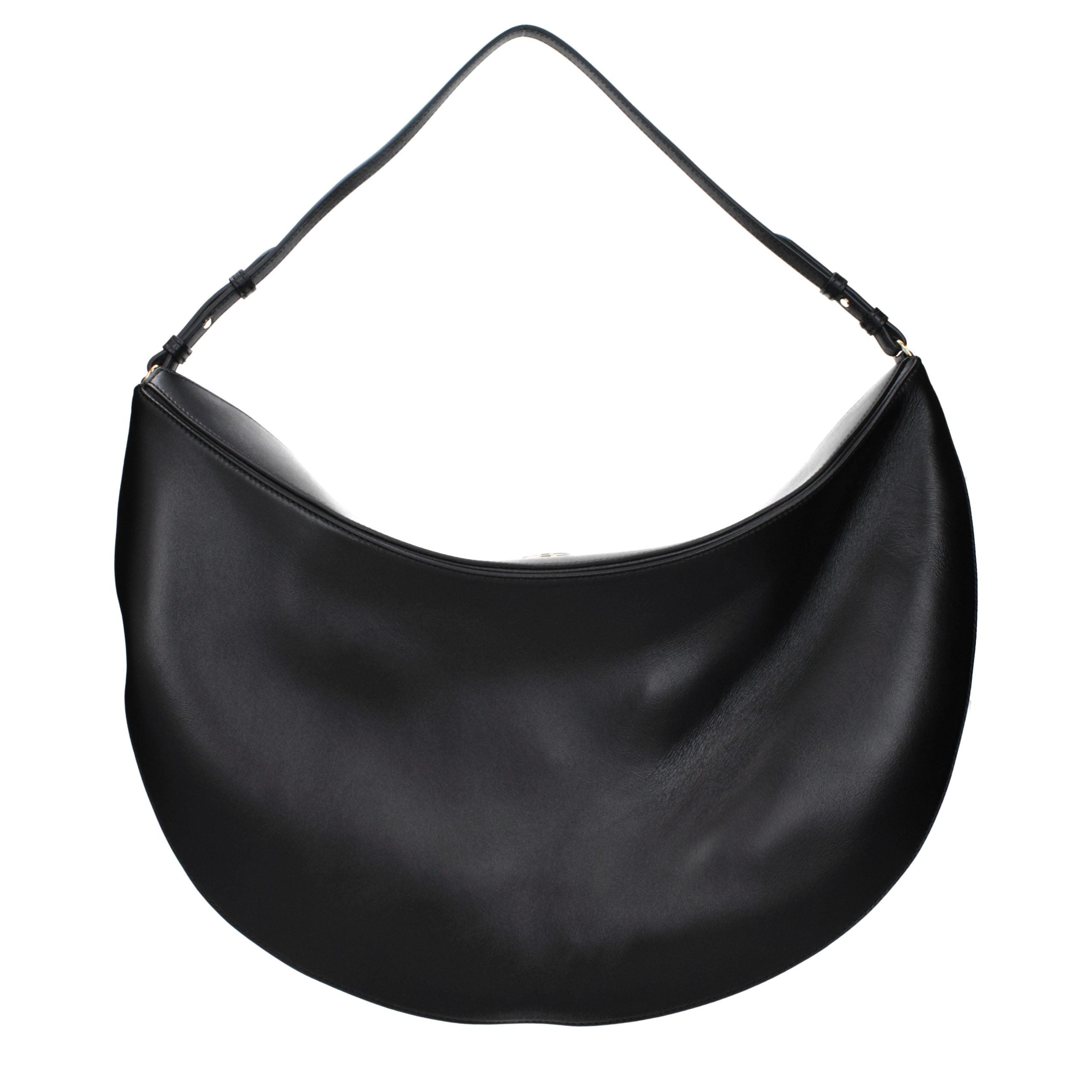 Jacquemus Schwarze Leder Umhängetasche