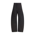 Lemaire Schwarze Baumwoll-Freizeithose