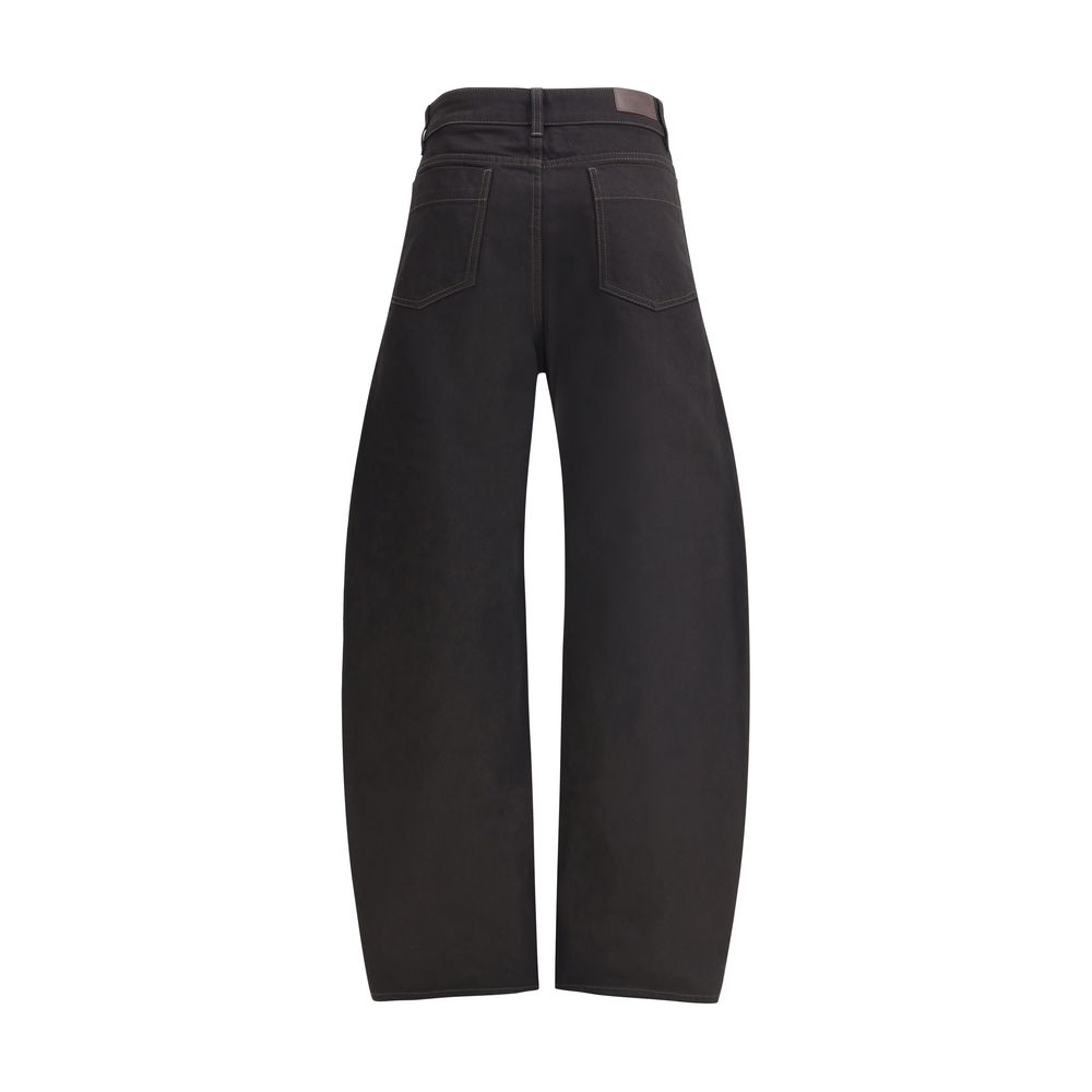 Lemaire Schwarze Baumwoll-Freizeithose
