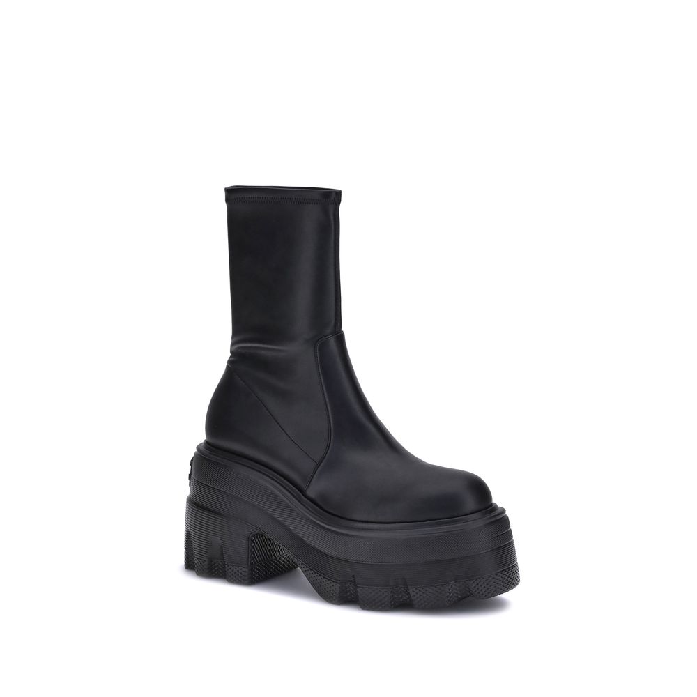 Casadei Schwarze Stiefel aus Polyamid