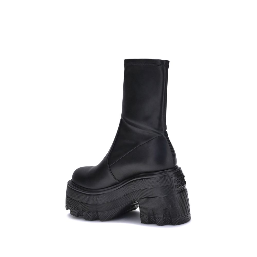 Casadei Schwarze Stiefel aus Polyamid