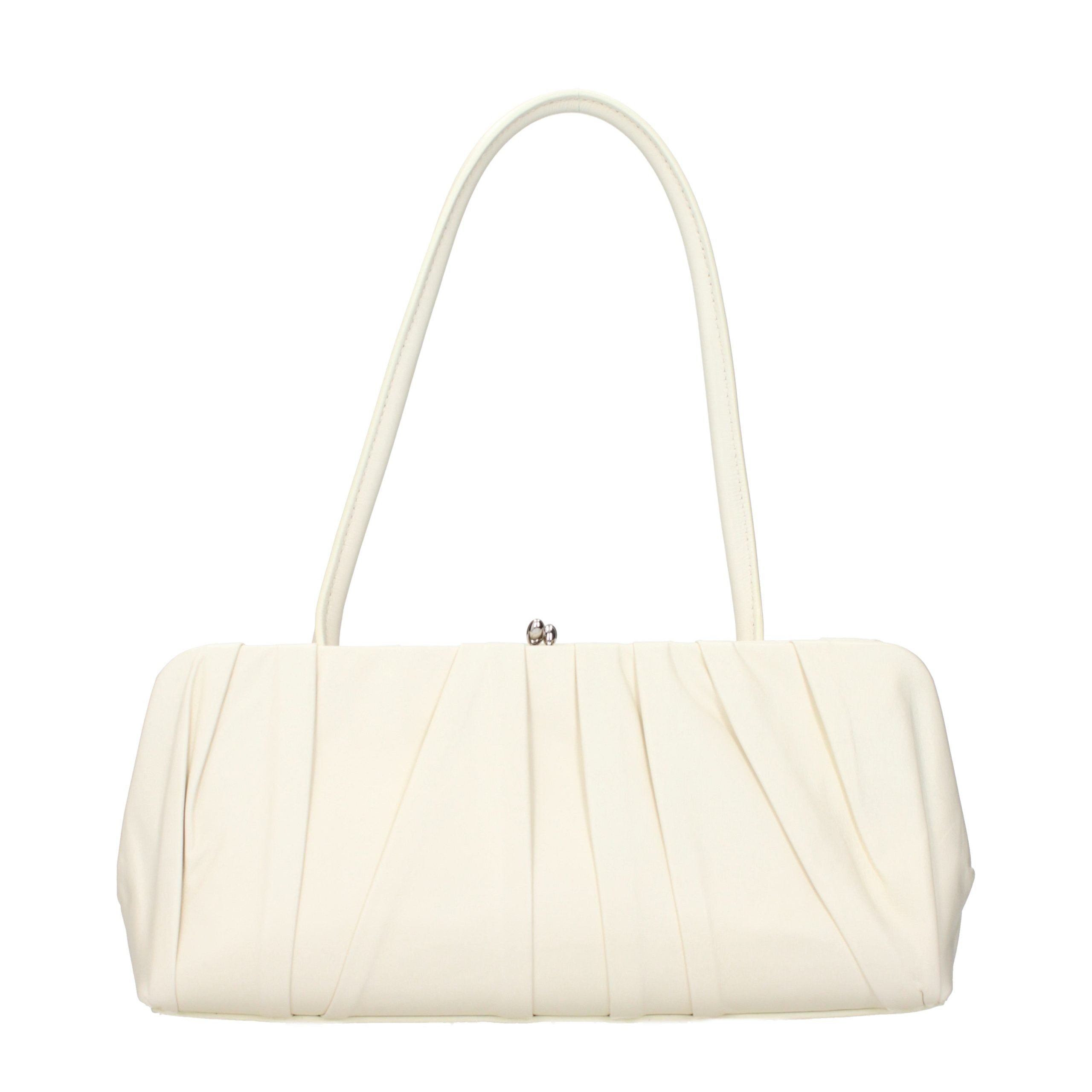 Jil Sander Weiße Leder Schultertasche