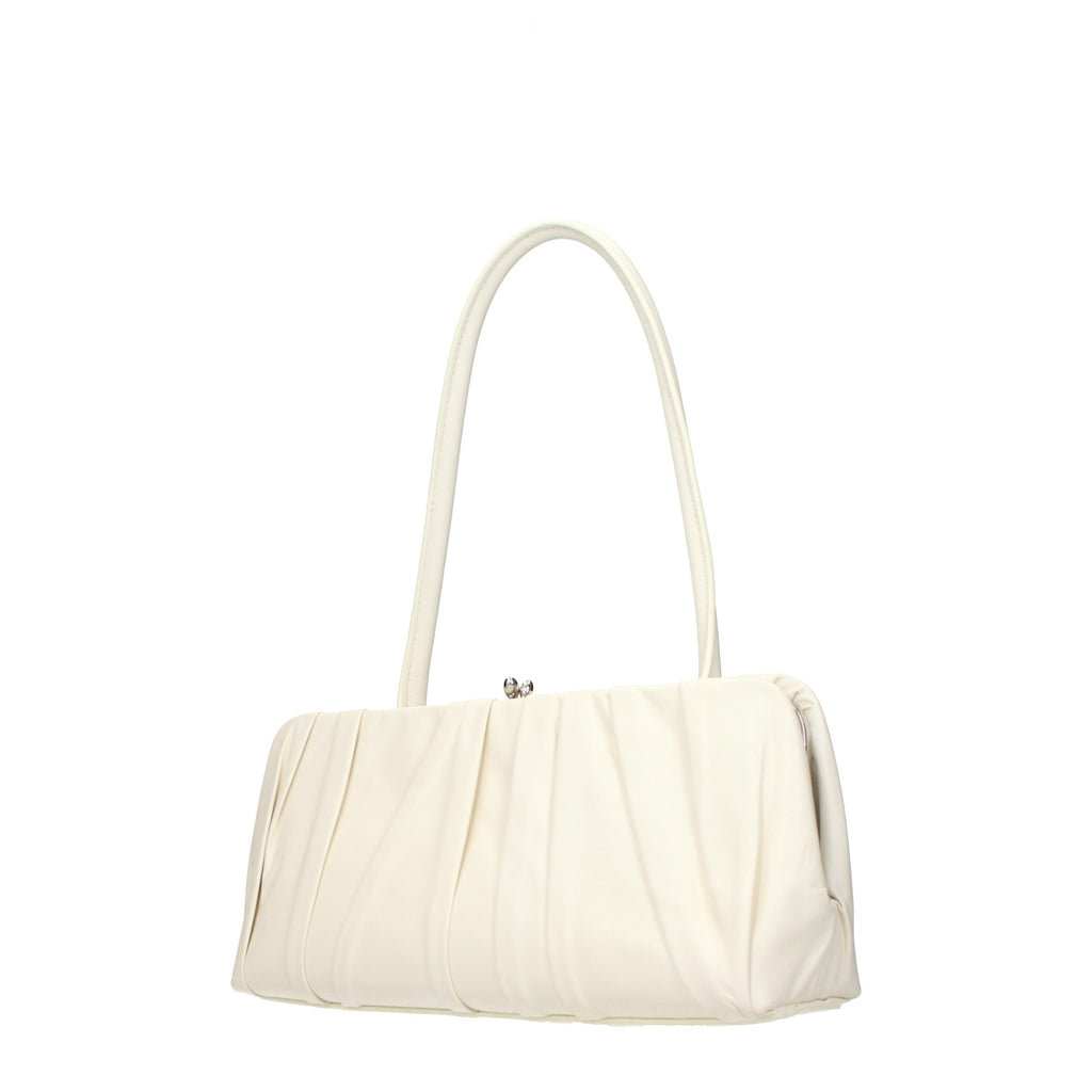 Jil Sander Weiße Leder Schultertasche