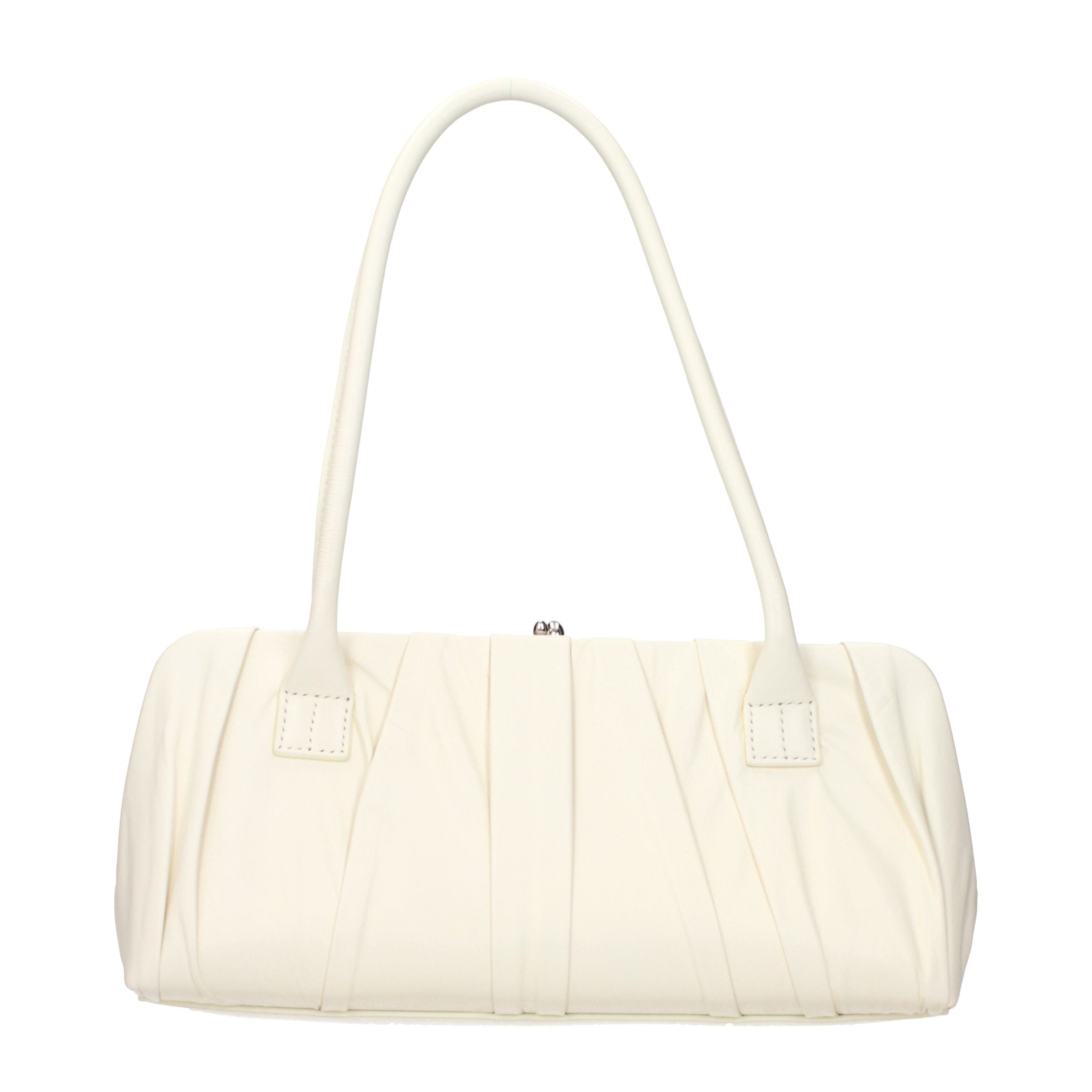 Jil Sander Weiße Leder Schultertasche