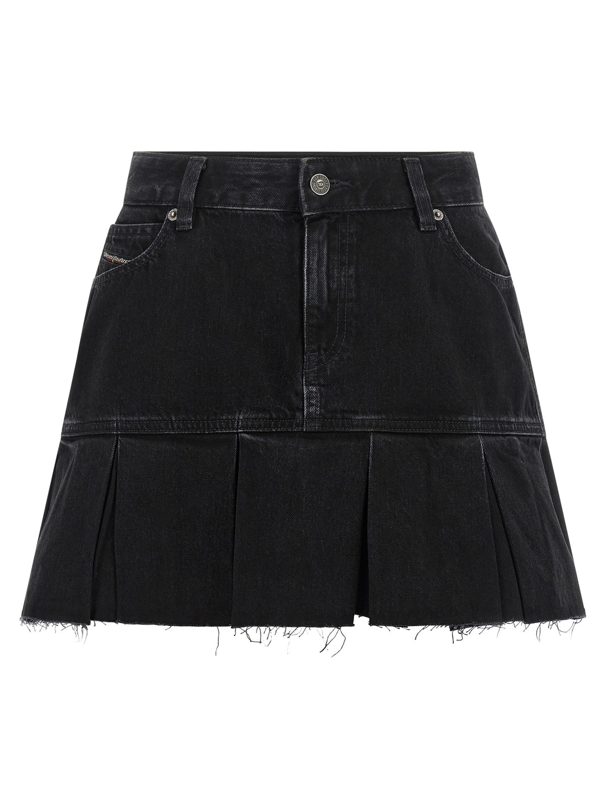 Diesel Blauer Baumwoll-Maxirock