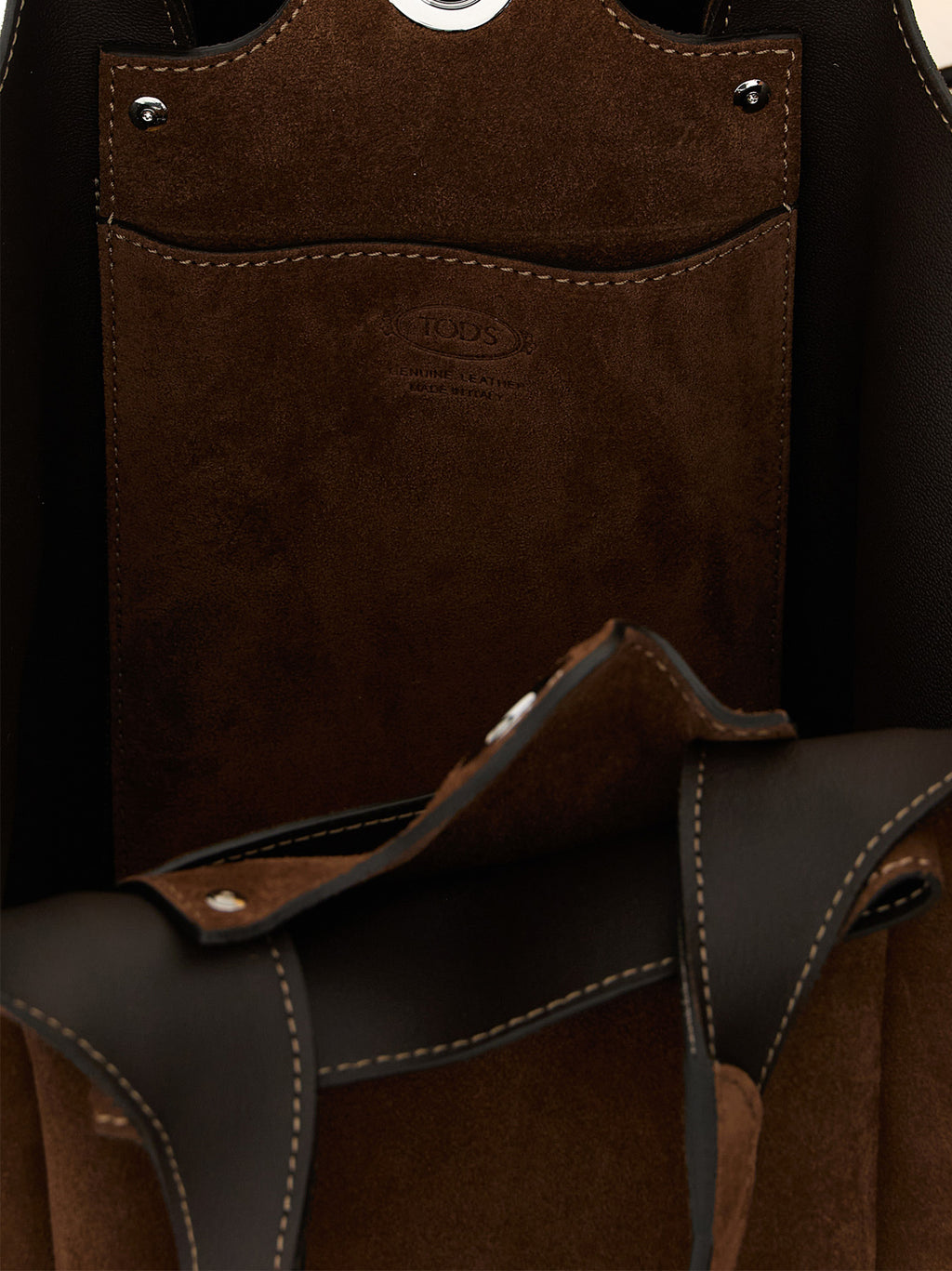 Tod's Braune Kalbsleder-Handtasche