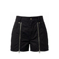 Mr&Mrs Italy Schwarze Baumwoll-Shorts für Damen