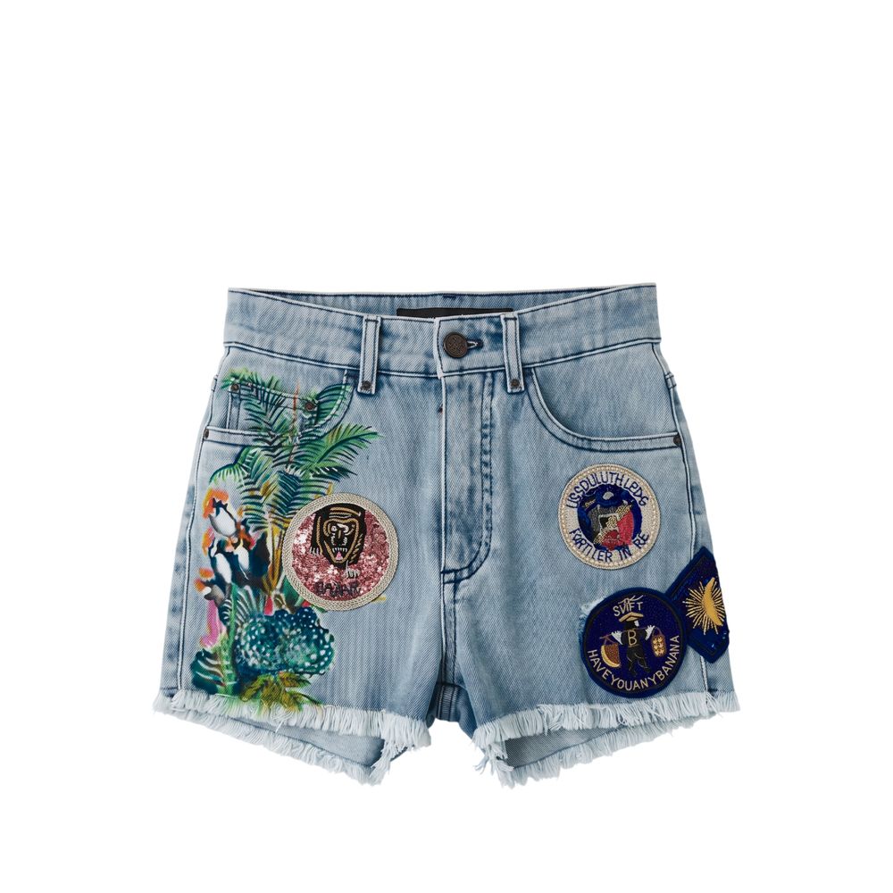 Mr&Mrs Italy Blaue Baumwollshorts