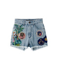 Mr&Mrs Italy Blaue Baumwollshorts