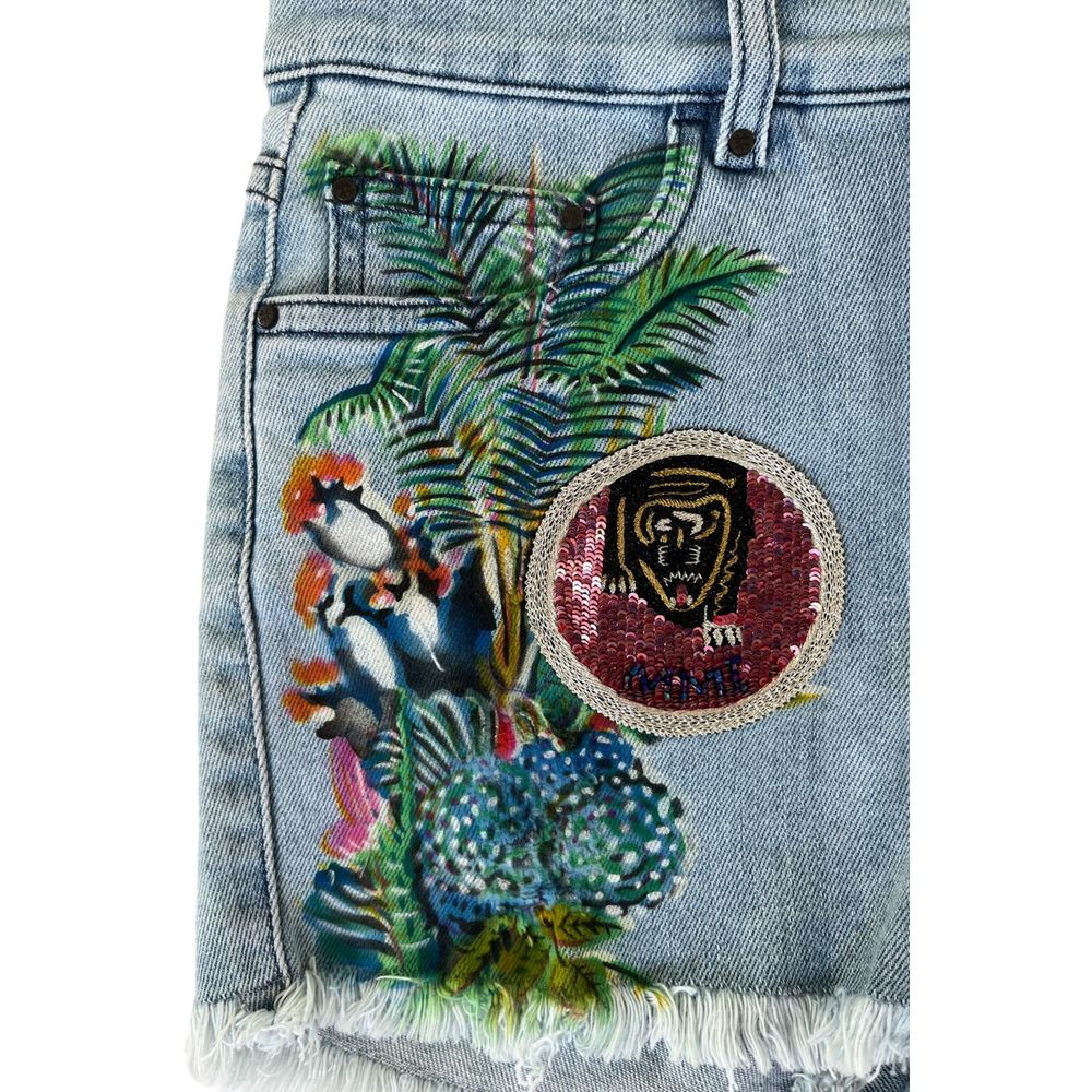 Mr&Mrs Italy Blaue Baumwollshorts