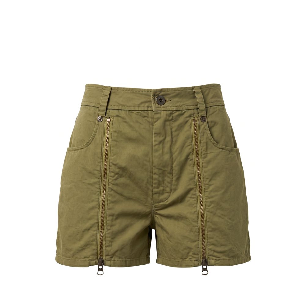 Mr&Mrs Italy Grüne Baumwollshorts für Damen