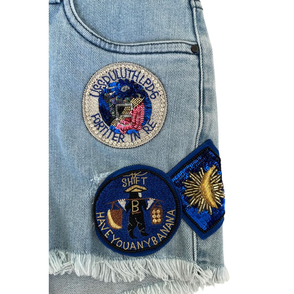 Mr&Mrs Italy Blaue Baumwollshorts