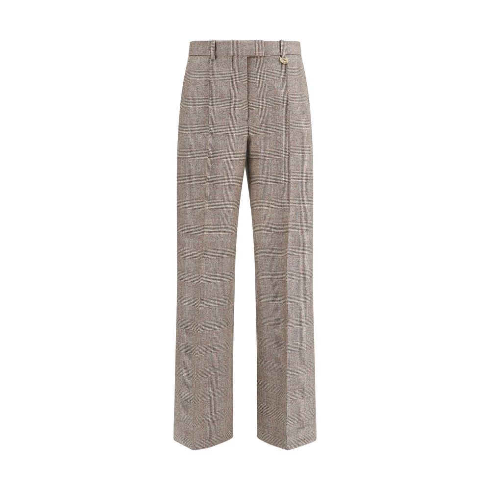 Burberry Beige Woll Oves Aries Hose
