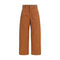Chloé Orange Baumwollhose für die Freizeit