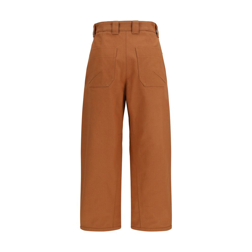 Chloé Orange Baumwollhose für die Freizeit