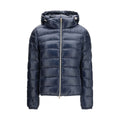Herno Blaue Polyamid-Jacke in voller Länge