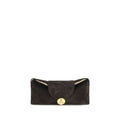 Versace Braune Kalbsleder Bos Taurus Schultertasche