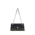 Tory Burch Schwarze Schultertasche aus Wildleder