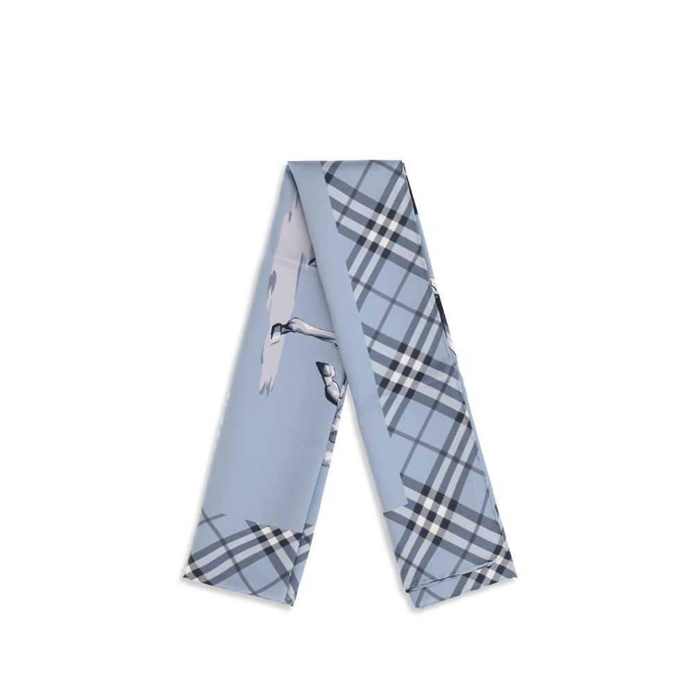 Burberry Blaues Seidenschal