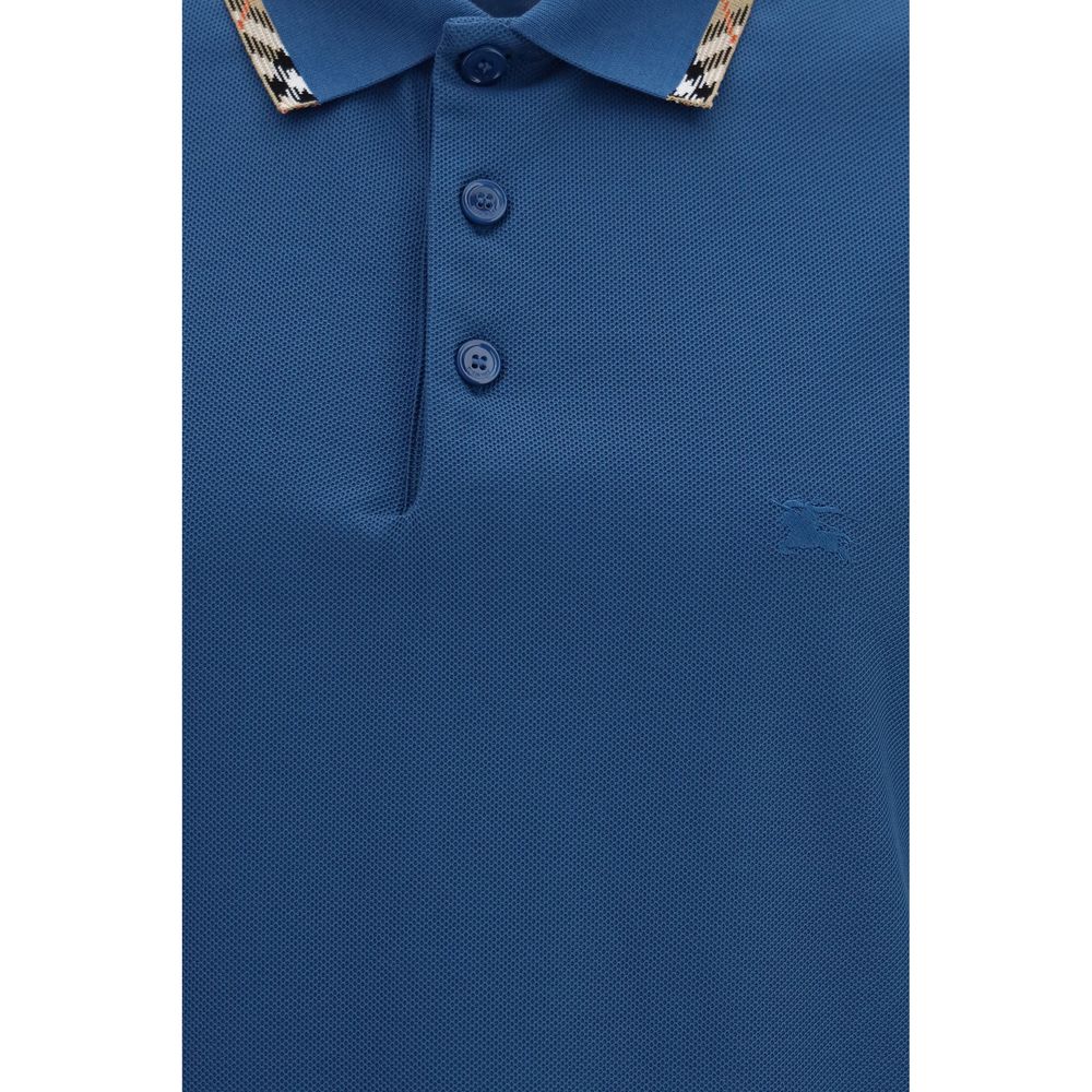 Burberry Blaues Baumwoll-Polohemd