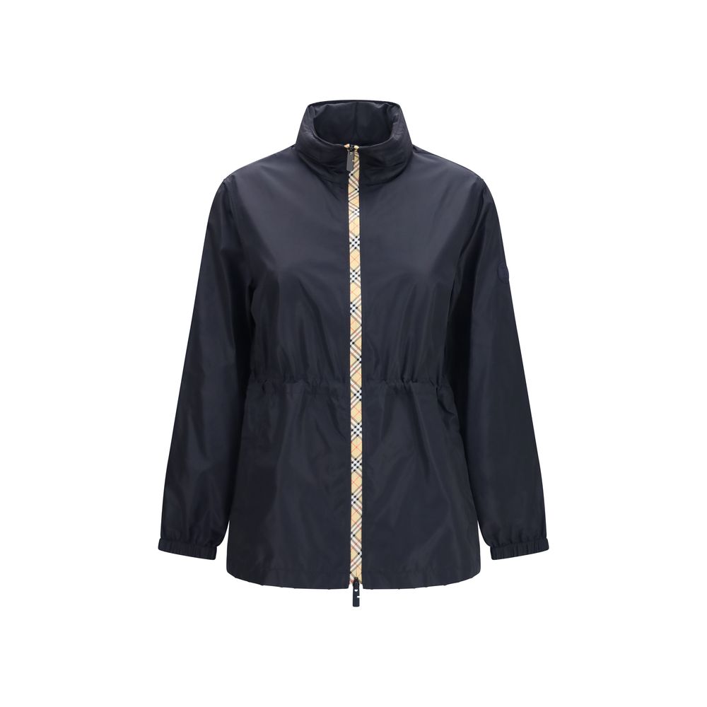 Burberry Schwarzer Parka aus Polyamid