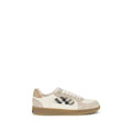 Burberry Beige Calf Leather Bos Taurus Low Top Sneakers