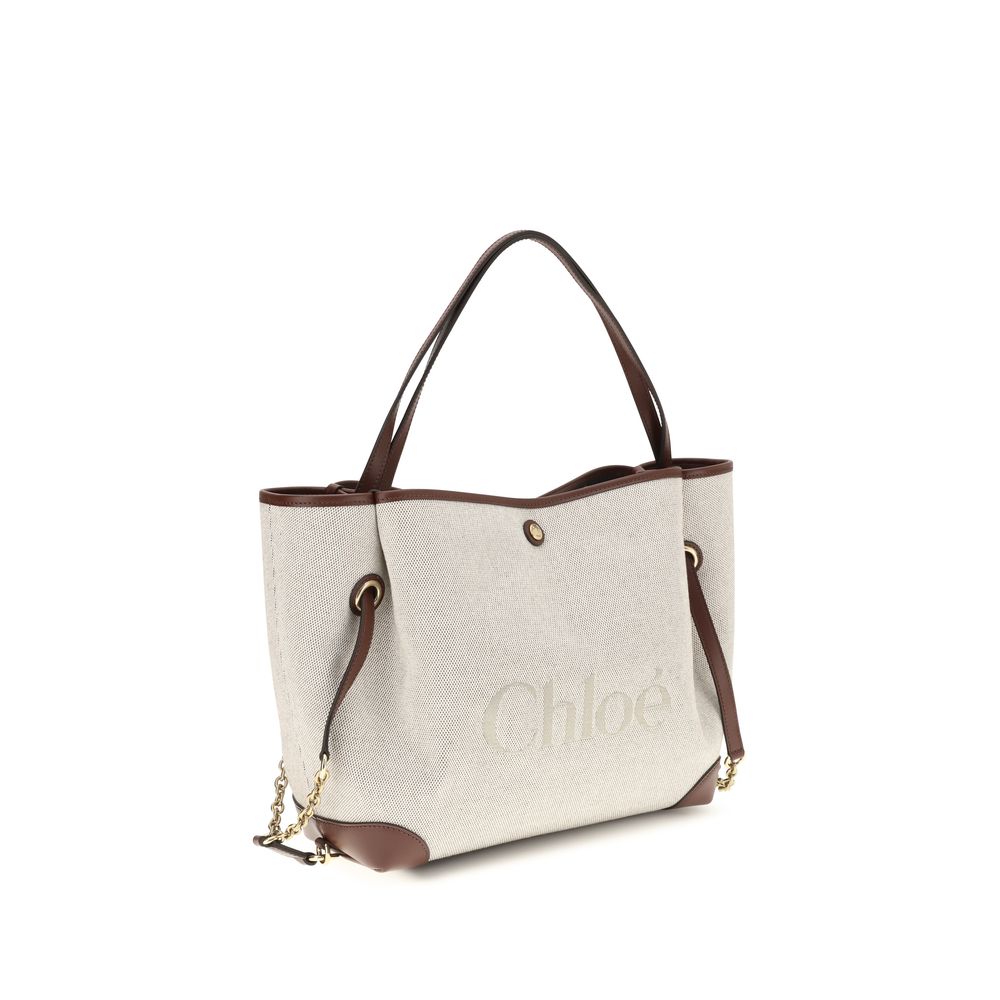 Chloé Beige Cotton Shoulder Bag