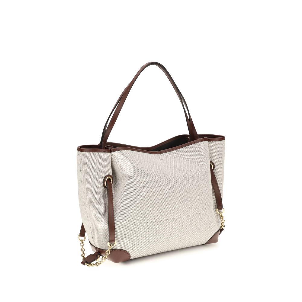 Chloé Beige Cotton Shoulder Bag