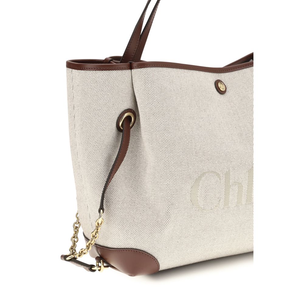 Chloé Beige Cotton Shoulder Bag