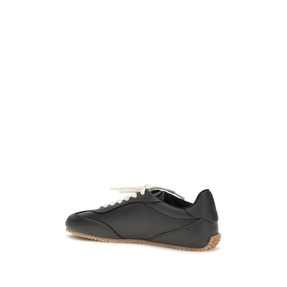 Axel Arigato Schwarze Bos Taurus Kalbsleder Sneaker