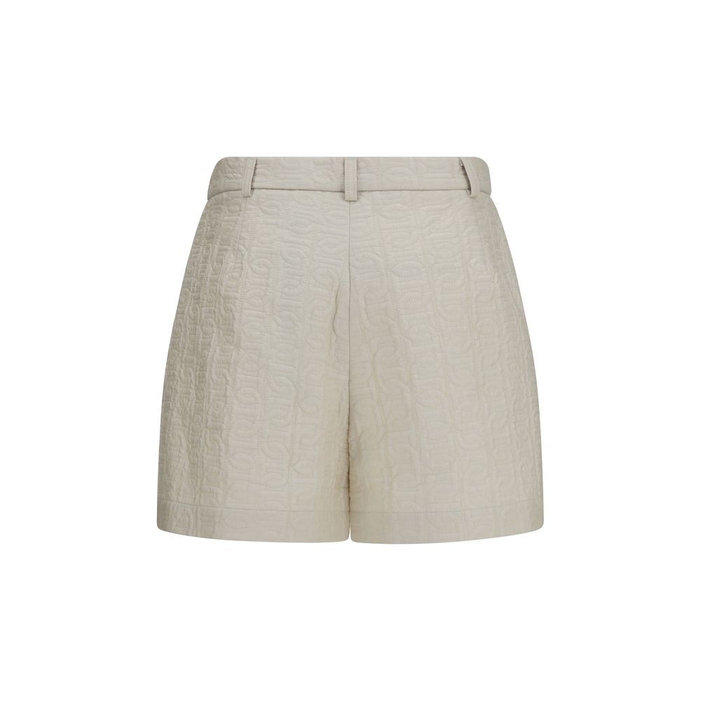 Moncler Beige Polyamid Bermuda Shorts