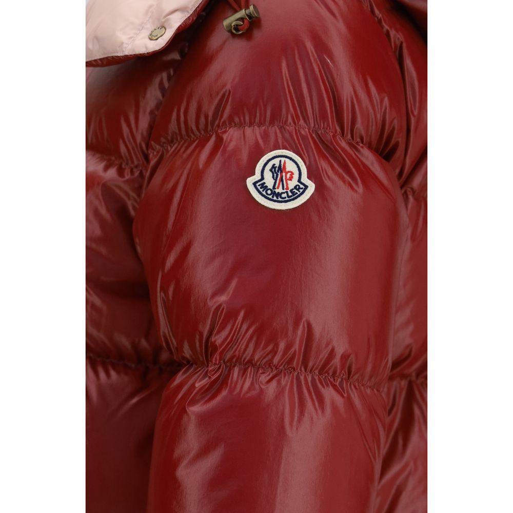 Moncler Mehrfarbige Daunenjacke in voller Länge mit Gänsedaunenfüllung