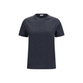 Brunello Cucinelli Graues Baumwoll-T-Shirt