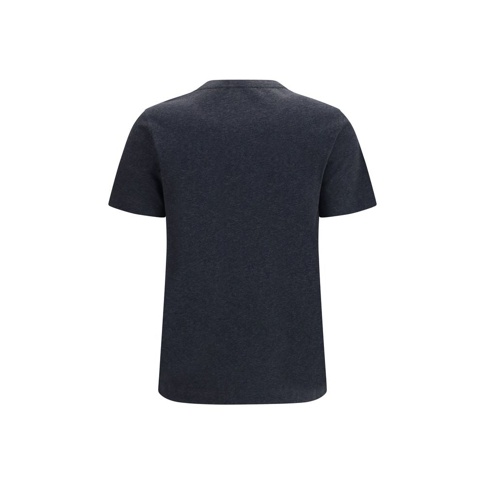 Brunello Cucinelli Graues Baumwoll-T-Shirt