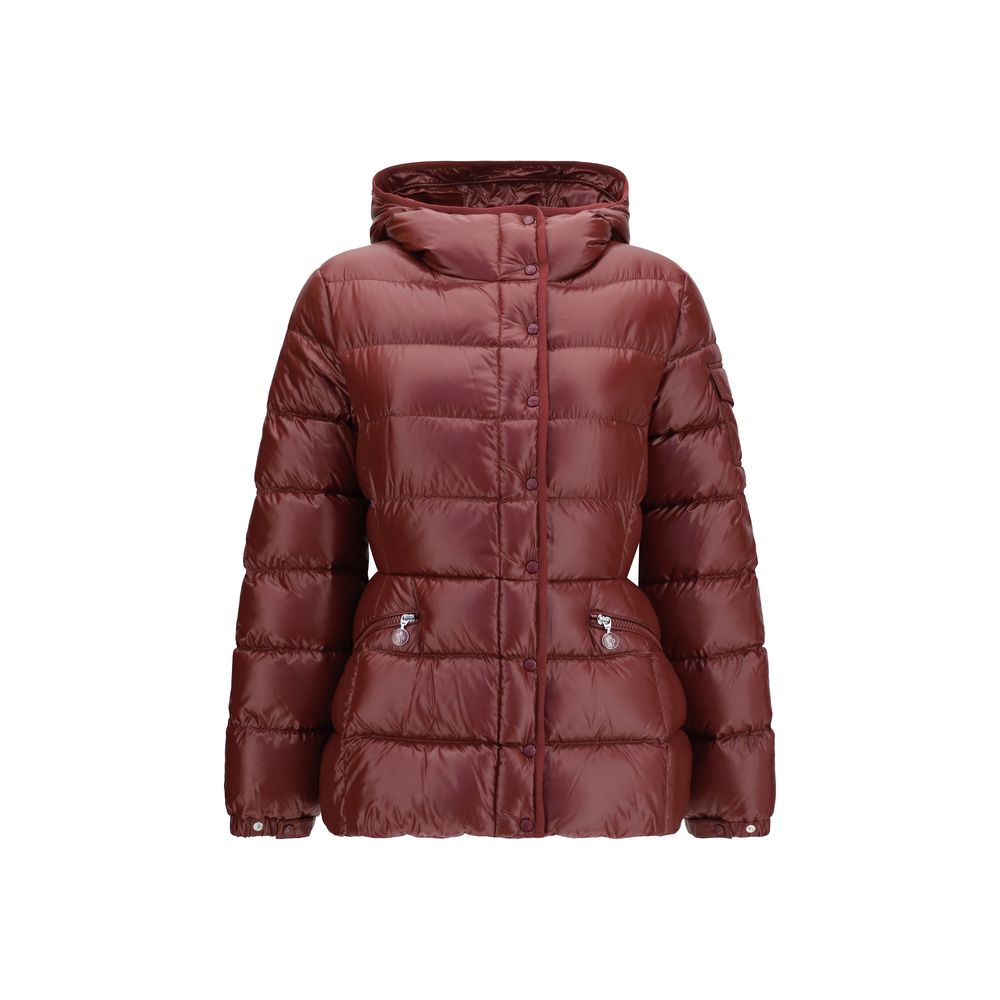 Moncler Mehrfarbige Daunenjacke in voller Länge mit Gänsedaunenfüllung