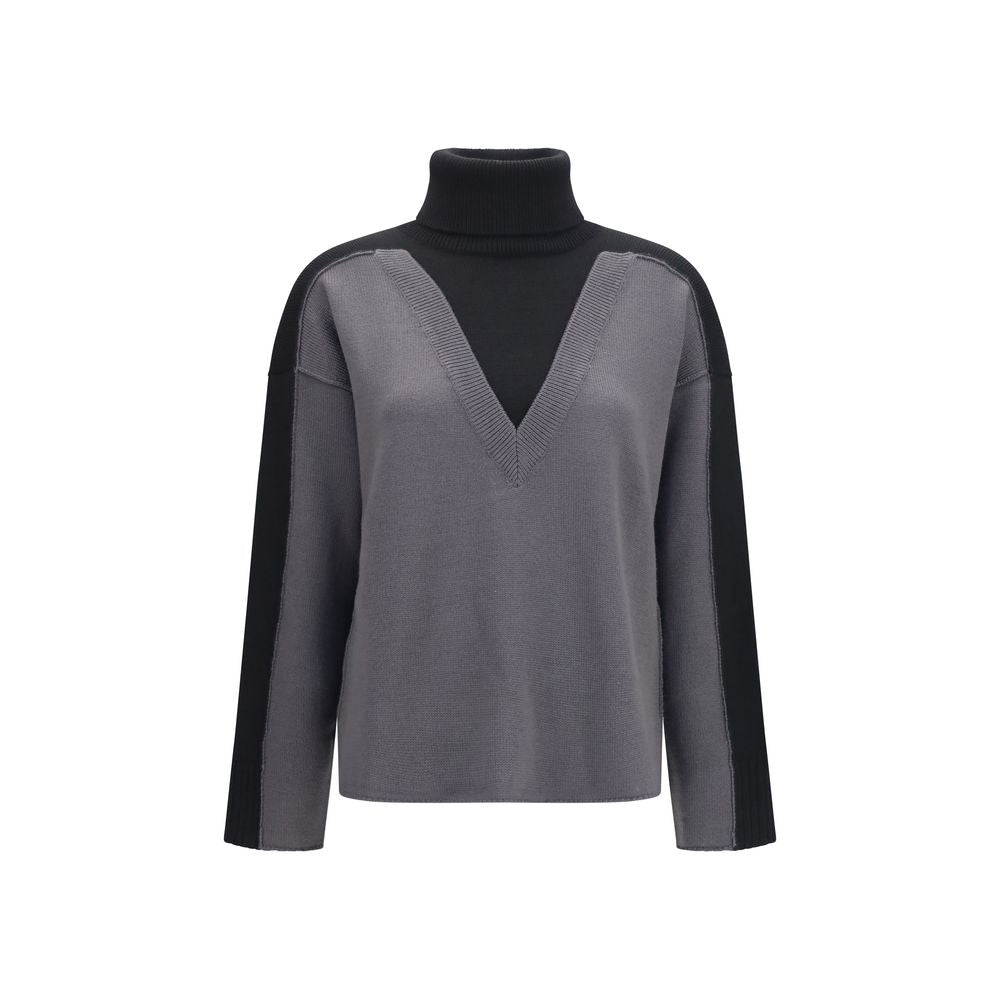 MM6 Pullover aus Wolle Oves Aries in Schwarz