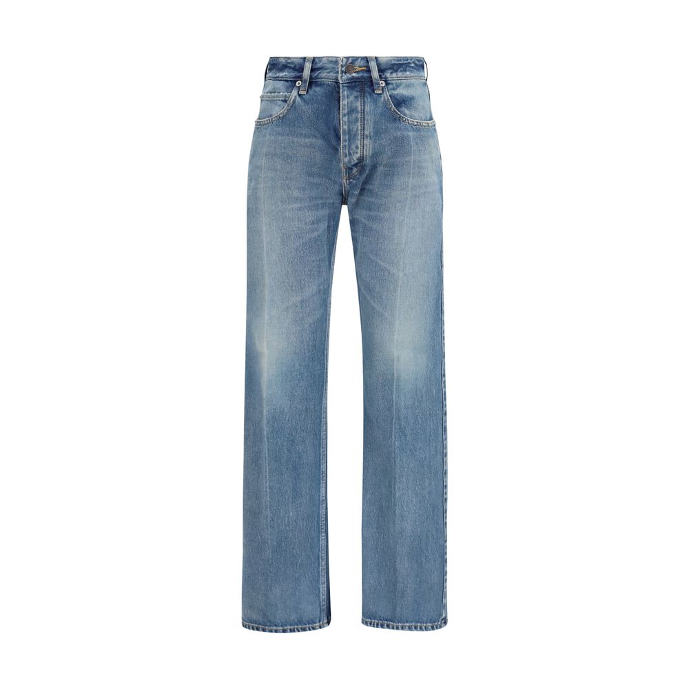 Balenciaga Blaue Jeans aus Baumwolle im geraden Schnitt
