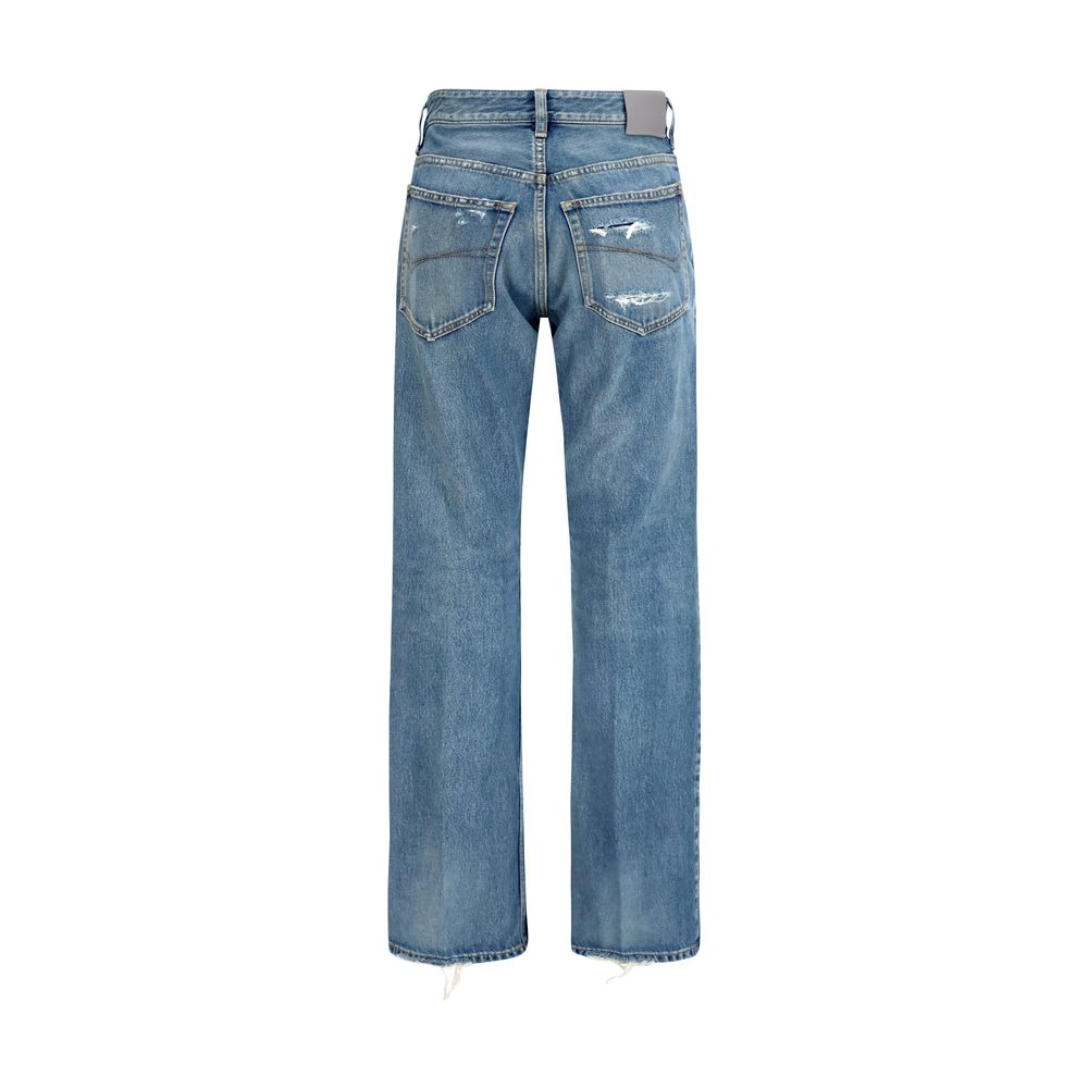 Balenciaga Blaue Jeans aus Baumwolle im geraden Schnitt