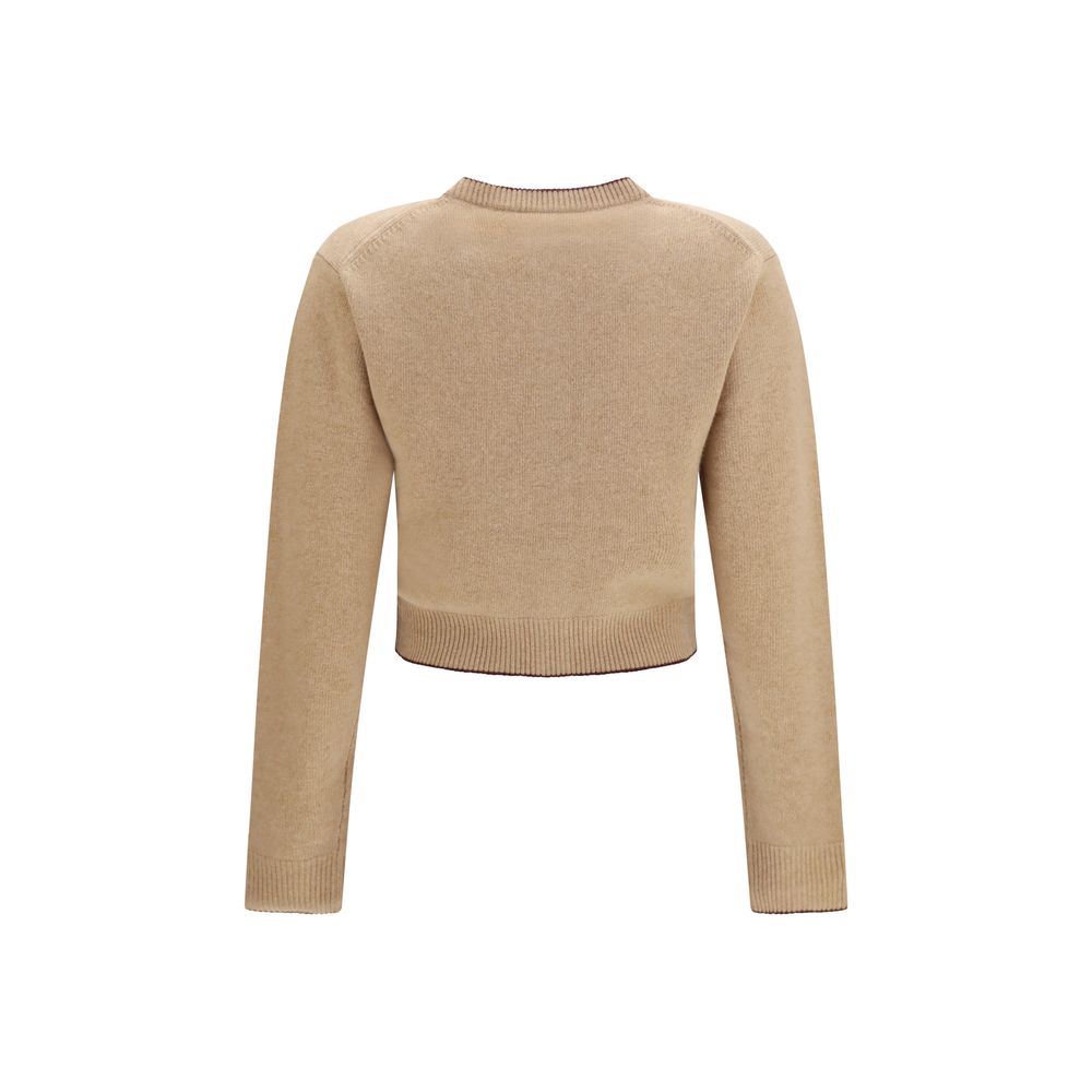 Chloé Beige Woll Cardigan Oves Aries