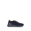 Santoni Blaue Stoff-Sneaker für Sport