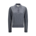 Loulou De Saison Graues Kaschmir-Poloshirt