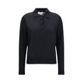 Loulou De Saison Schwarzes Kaschmir-Poloshirt