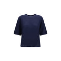 Loulou De Saison Blaues Kaschmir-T-Shirt