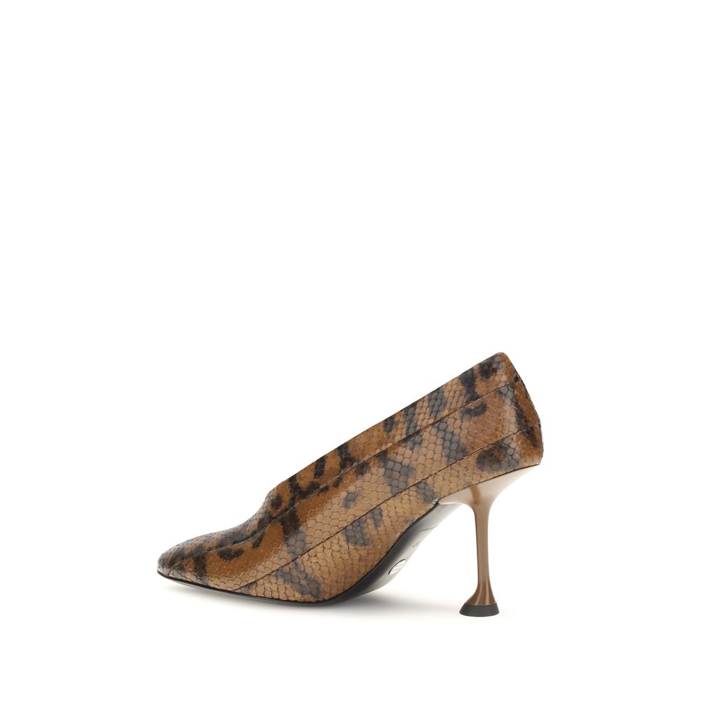 Proenza Schouler Braune Kalbsleder Bos Taurus High Heel Pumps
