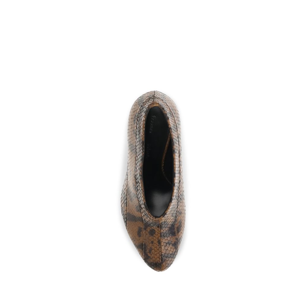 Proenza Schouler Braune Kalbsleder Bos Taurus High Heel Pumps