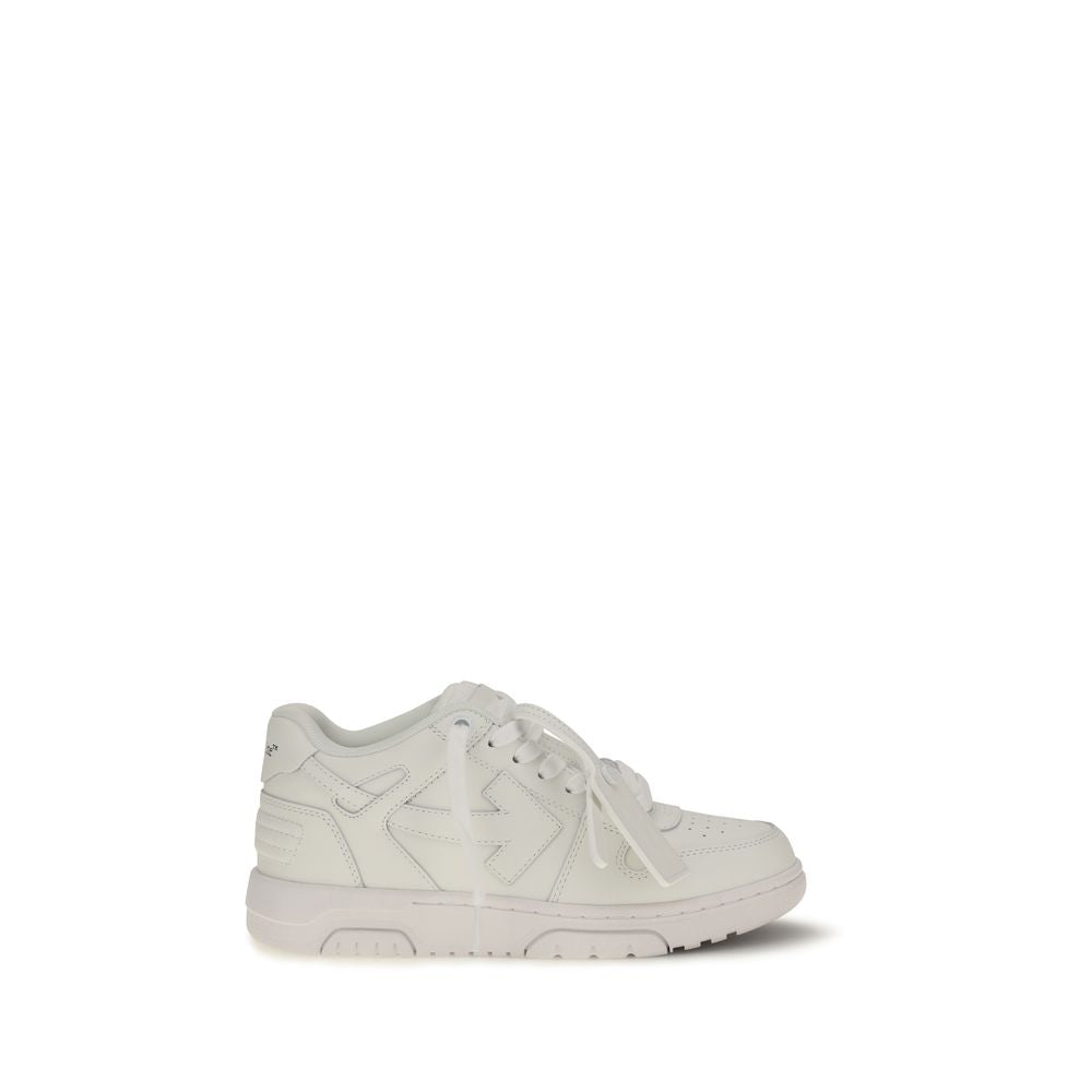 Off-White Weiße Low-Top-Sneaker aus Kalbsleder Bos Taurus