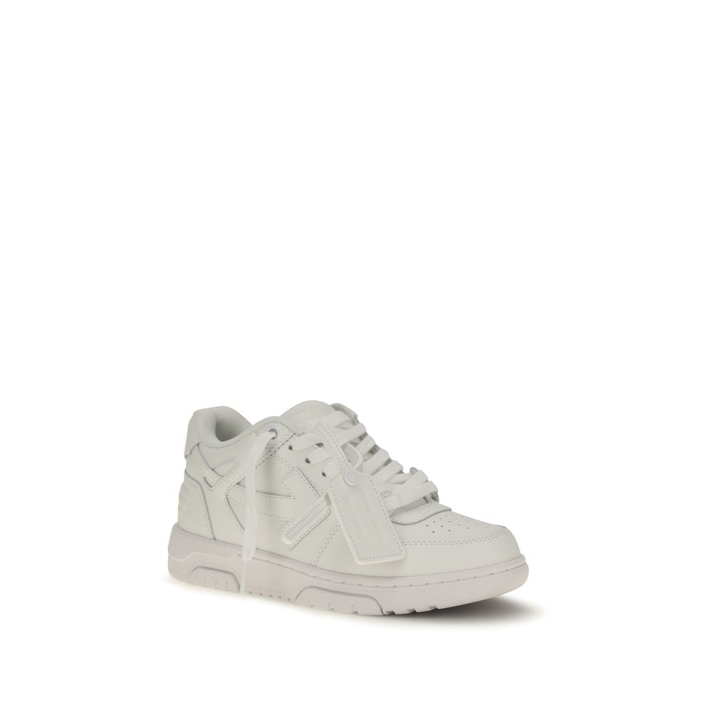 Off-White Weiße Low-Top-Sneaker aus Kalbsleder Bos Taurus